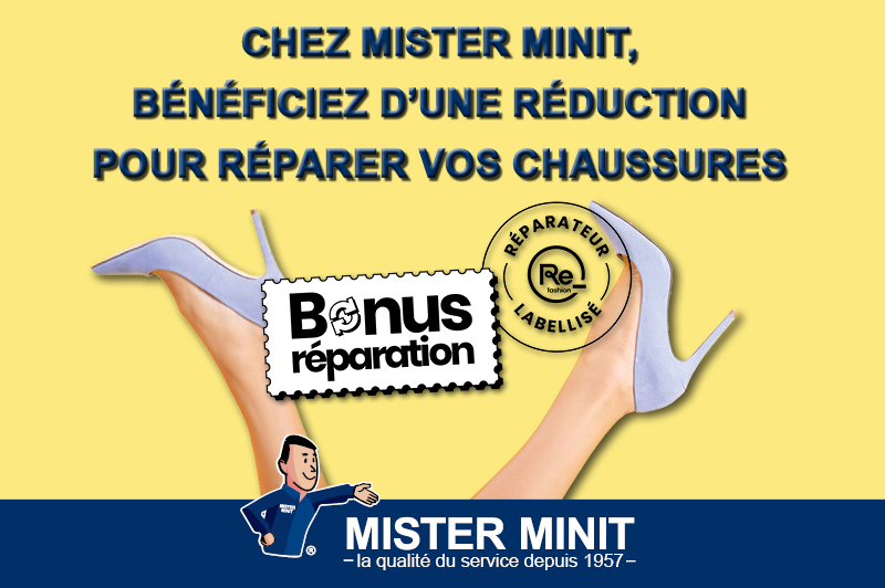 Profitez du bonus réparation chez MISTER MINIT Mériadeck !