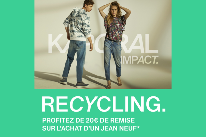 Recyclez vos vieux jeans avec KAPORAL Mériadeck !